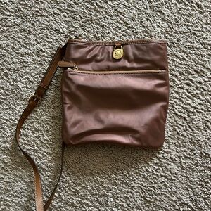 Michael Kors Brown Leather Crossbody Bag with Vintage Appeal